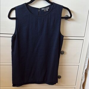 Vince Blue Sleeveless Blouse
